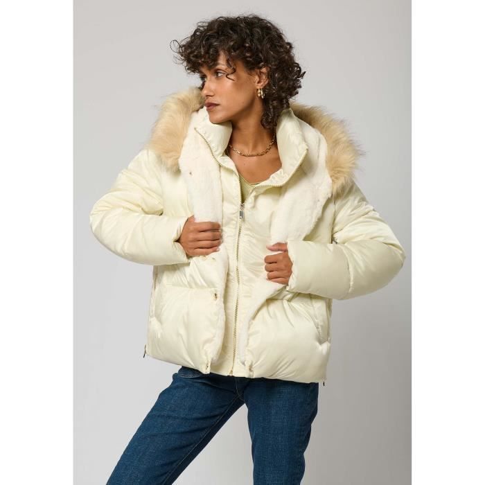 Veste doudoune blanche femme cheap