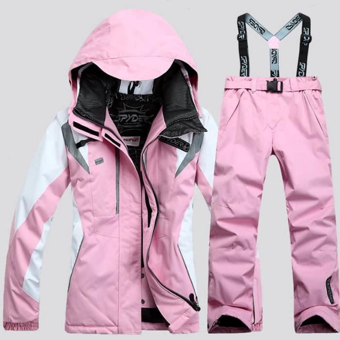 Combinaison de ski femme Contraste de mode Combinaison de ski