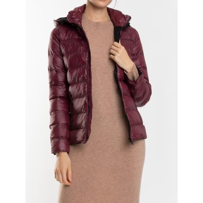 White Goose Doudoune legere kayla femme bordeaux Bordeaux Cdiscount Pret a Porter