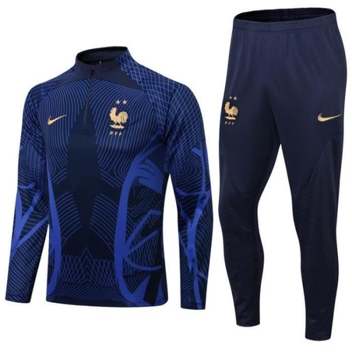 Jogging Survetement Football France 2 Étoiles Enfant - Bleu - 9/10 Ans