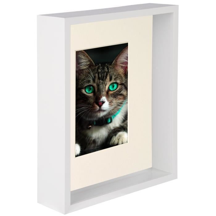 Cadre Photo 3D Box Profond En Chêne 25x25 Cm - Neuf, Style Moderne, à Poser