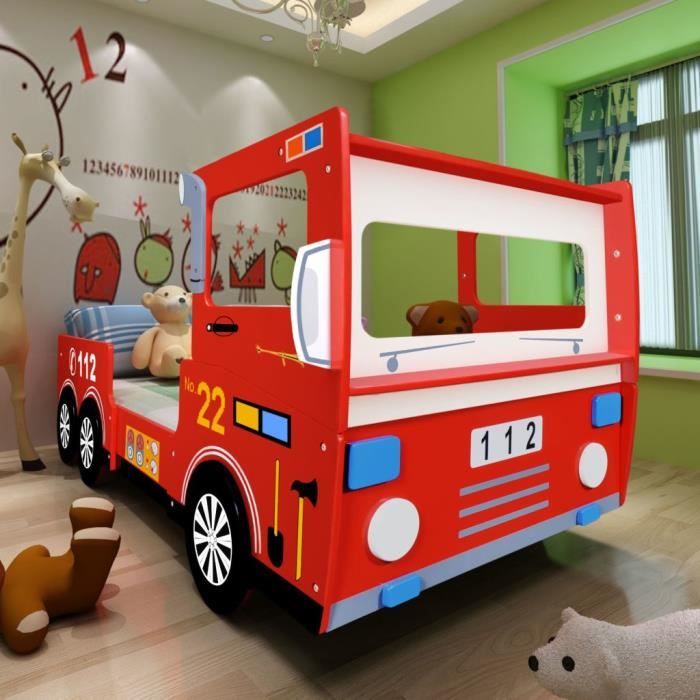 Lit Enfant Design Camion Pompier Lits De Bebe Pour Enfants 0 X 90 Cm Rouge Cdiscount Maison Lit Enfant Design Camion Pompier Lits De Bebe Pour Enfants 0 X 90 Cm Rouge Cdiscount Maison