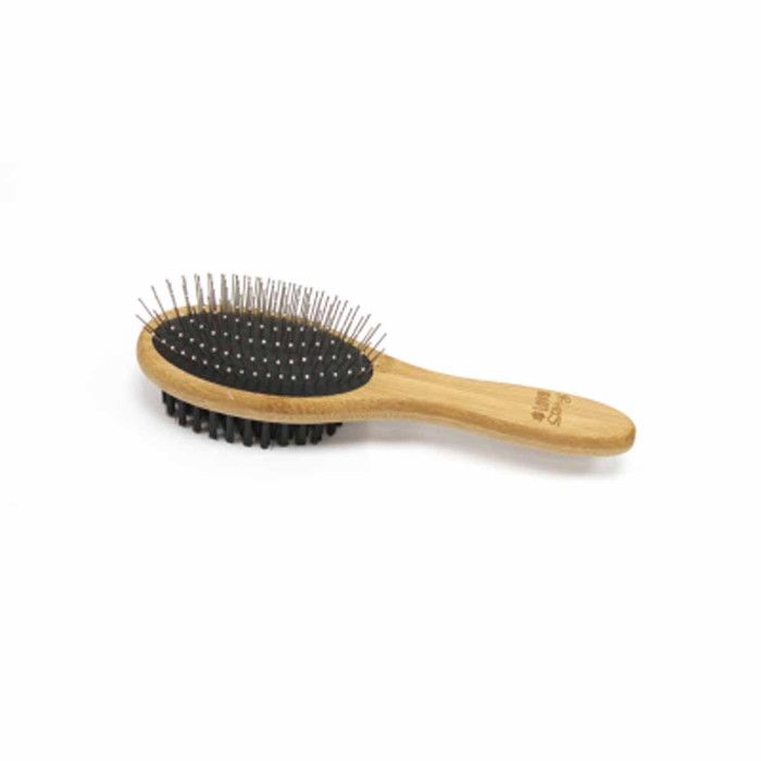 Brosse de Toilettage en Bambou Double Face 22cm Naturel Brosse de Toilettage en Bambou Double Face 22cm Naturel