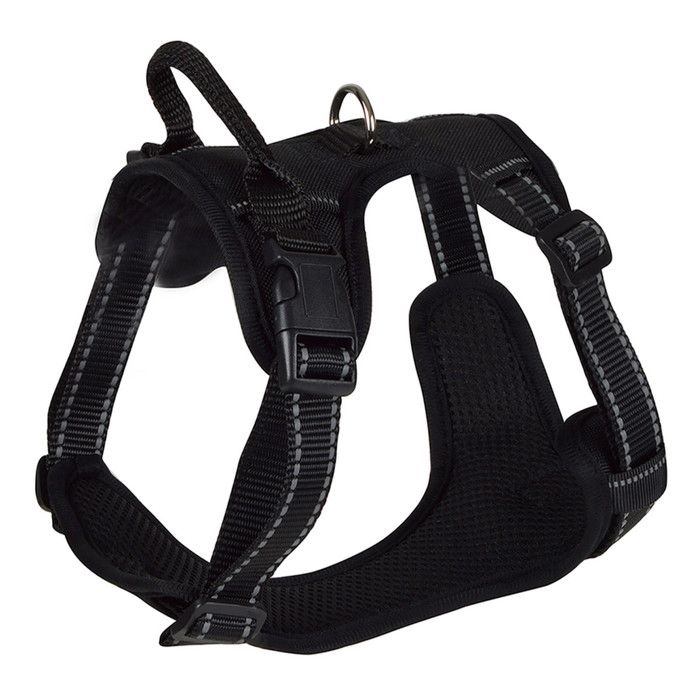 Harnais Anti-Traction pour Chien Sécurité 45-55cm Noir Harnais Anti-Traction pour Chien Sécurité 45-55cm Noir