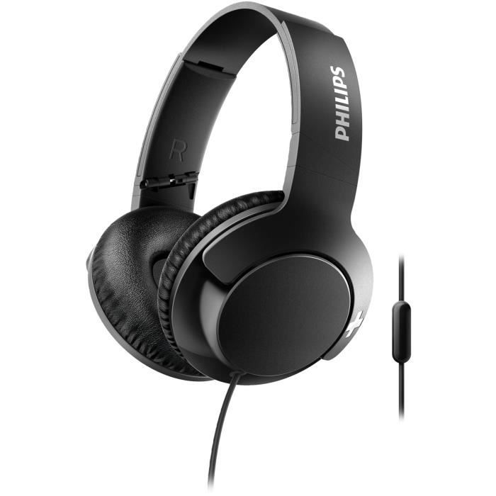 Philips Shl3175bk 00 Casque Filaire Avec Technologie Bass Et Isolation Phonique Noir Cdiscount Tv Son Photo