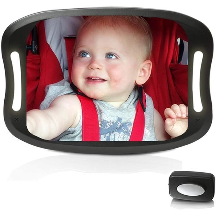 Miroir Bébé Voiture - Réglable 360° | Vision Large | Installation Clip | Sécurité Siège Arrière