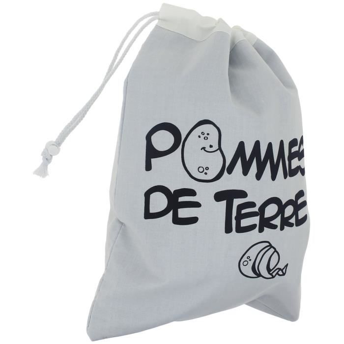Sac De Conservation Pour Pommes De Terre En Toile – Réutilisable, Lavable, Avec Cordon De Serrage – 25x36 Cm