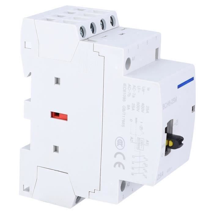 Contacteur Modulaire TOCT1-100 4P 100A 4NO 230V – Rail DIN AC Quatre Contacts Normalement Ouverts