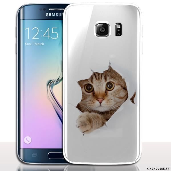 Coque Samsung Galaxy S6 Edge Animal : Petit Chat - Cdiscount ...