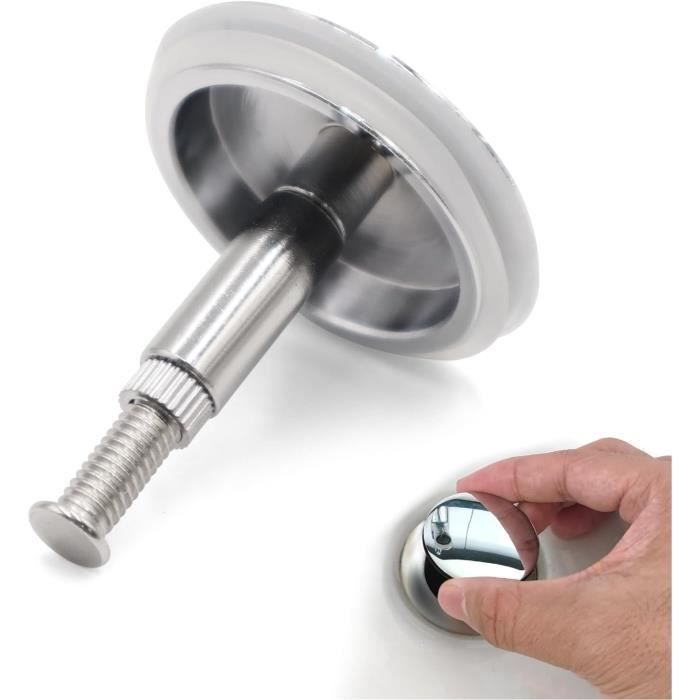 Bouchon De Baignoire Universel – Laiton Argenté – UWOBEFO – Modèle Zhl020 – 12,5 Cm