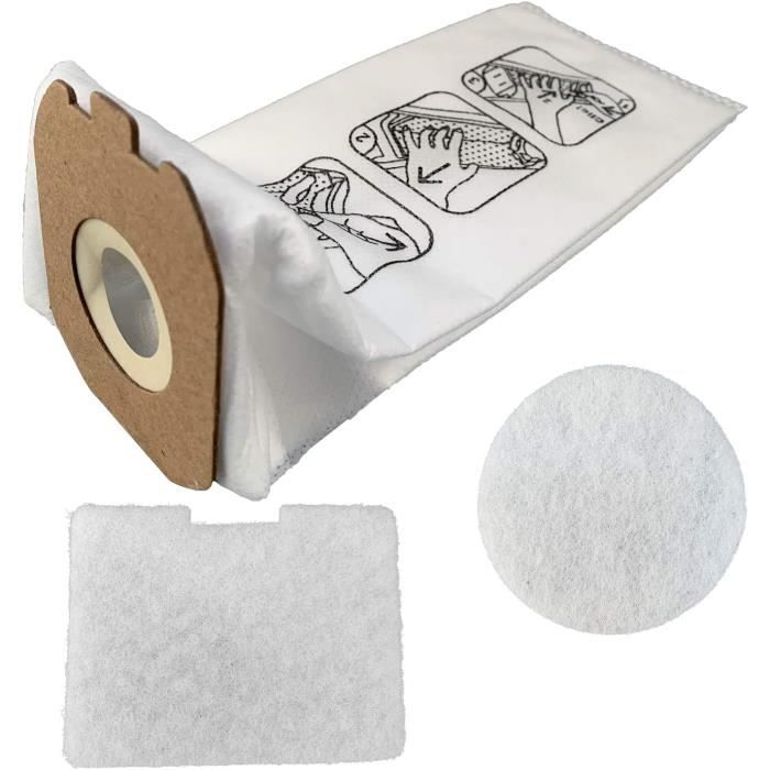10x sacchetti per aspirapolvere, adatti per Rowenta ZR-817 / ZR-816 / ZR-815 / ZR-814 / RU 600 / RU 605