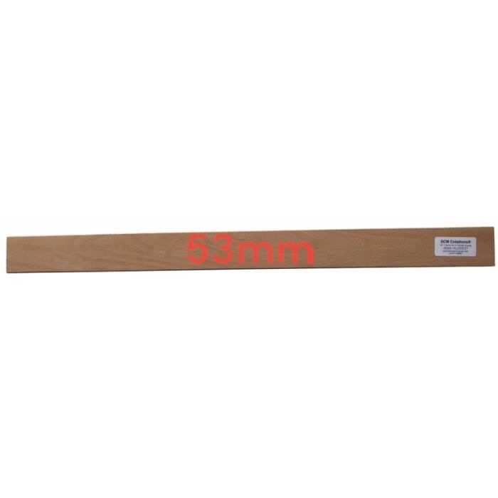 latte 57.5cm 575 x 53 x 8 mm 7 plis, latte pour lit sommier bz clic clac cadre siege SCM Créations