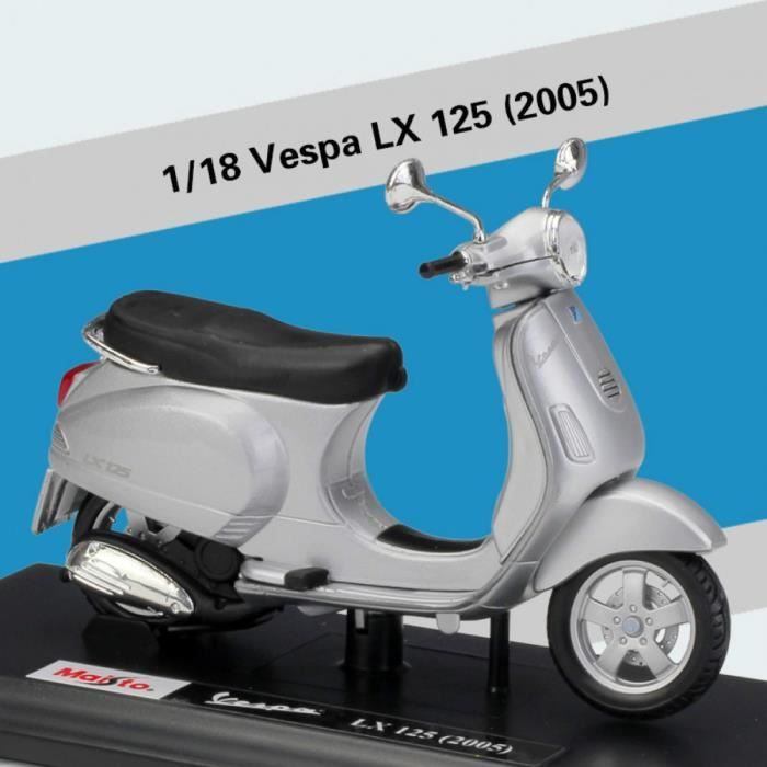 Miniature Vespa 200 Rally 1/18 – Métal Moulé Sous Pression – Modèle Collection Déco – Cadeau Passionné Moto – Rouge