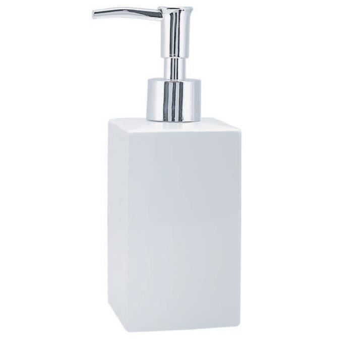 QUADRO Distributeur de savon - 17,5x7,5x6,5cm - Blanc