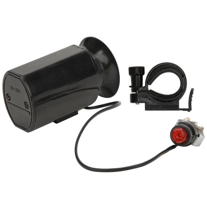 Klaxon de vélo SURENHAP - Forte voix - 6 modes sonores - Noir - Pour vélo loisir