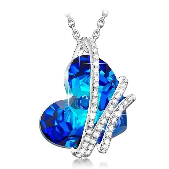 Collier Plaque Et Cristal Swarovski Rouge Achat Vente Pas Cher