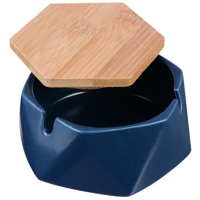 Cendrier Balvi Pebble Avec Couvercle - Mélamine - Design Compact Et Anti-Odeurs