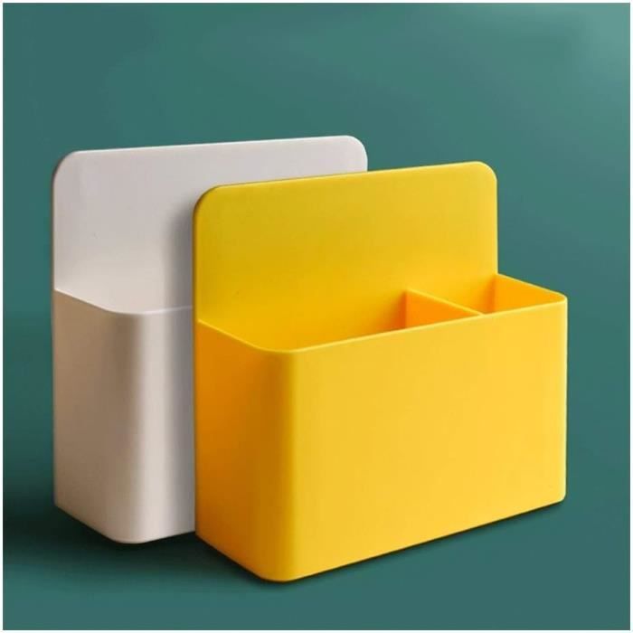 Rangement Aimanté 2 Porte-stylos Magnétiques Avec 2 Gommes - Organisateur Pour Tableau Blanc, Frigo, Bureau, École Aimant Frigo Rangement