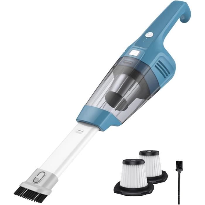 Mini Aspirateur Sans Fil Voiture 2 En 1 - 7000PA, Souffleur Et Pompe à Air | Portable Et Rechargeable