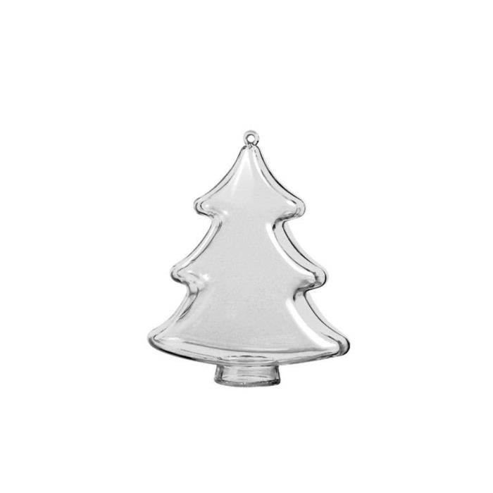 Boules Noël Transparente En Plastique Spain Décoration Boule Transparente à Remplir Suspension Décorer Pour Noel Sapin Ma