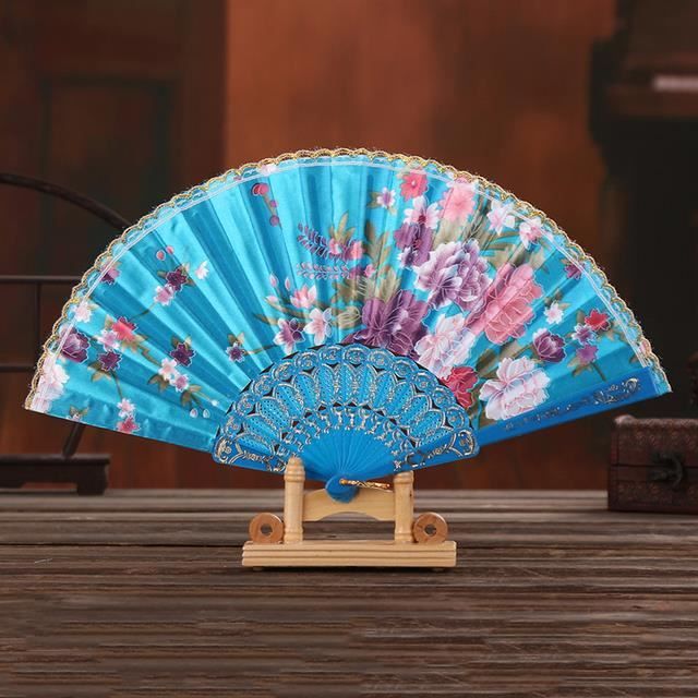 Giantree Lot De 4 éventails Pliables En Bambou Blanc - Éventails Chinois à Main En Bois - Éventail En Papier Vierge - Style Vintage élégant - Convient Pour Femme - Décoration D'intérieur