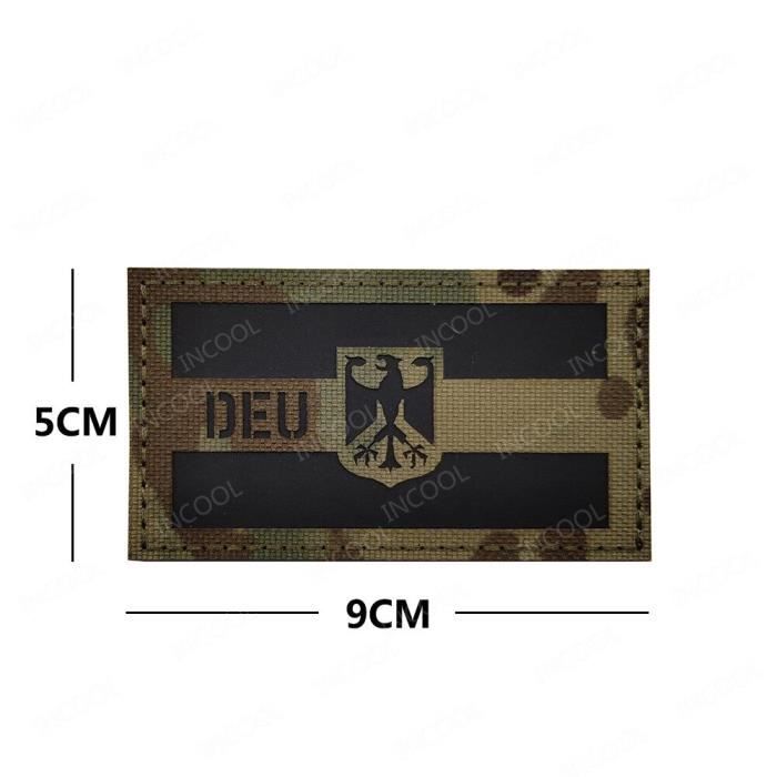 Lot De 2 Patchs Tactiques Réfléchissants Infrarouges 'The Division SHD' – Velcro Militaire, Style Airsoft & Cosplay