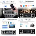 Autoradio Bluetooth Radio retro sans fil lecteur MP3 multimédia AUX USB FM 12 V lecteur Audio stéréo classique électrique -1