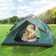 TD® Tente de camping extérieure Tente double plus épaisse, résistante au vent et à la pluie, pour le camping au sol pour deux-1