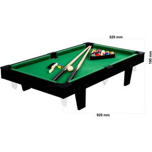 BILLARD Mini table de billard 92x52x19cm, brun foncé + acc BILLARD Mini table de billard 92x52x19cm, brun foncé + acc