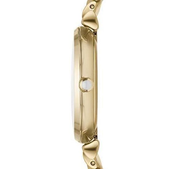 Montre Femme EMPORIO ARMANI AR1907 Bracelet en acier inoxydable Cadran texture nacre Mouvement Quartz Or Chic Achat vente montre Femme Adulte Blanc Acier Cdiscount