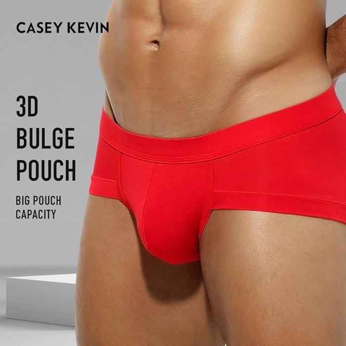Slip Homme Casey Kevin - Coton 92% - Élastique - Confortable - Sans Étiquette - Pour Quotidien Et Sport