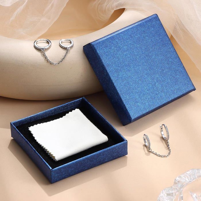 Boucles D'oreilles Pendantes Argentées - Alliage Métal - Idée Cadeau Femme à Petit Prix - Neuf Avec étiquettes