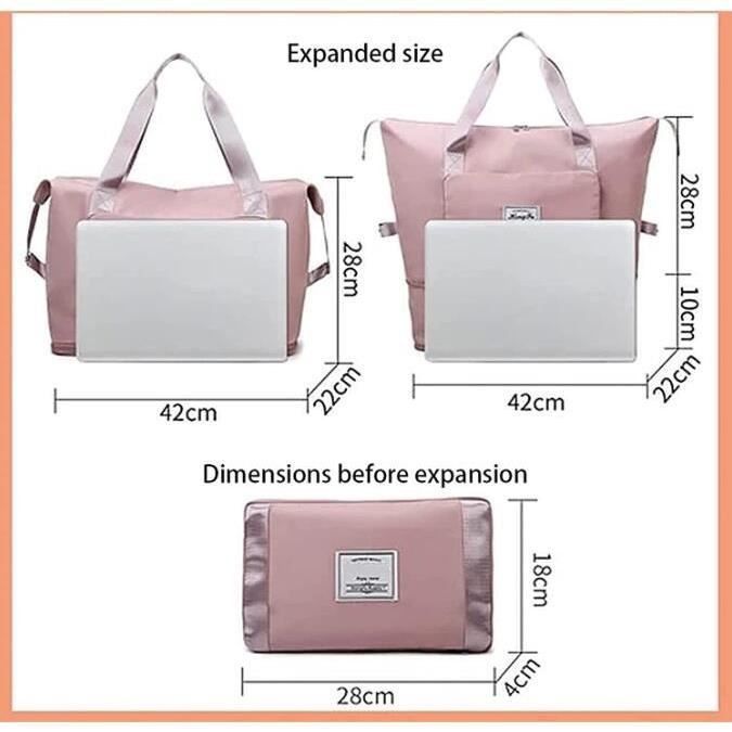 Foldable bags for online travel