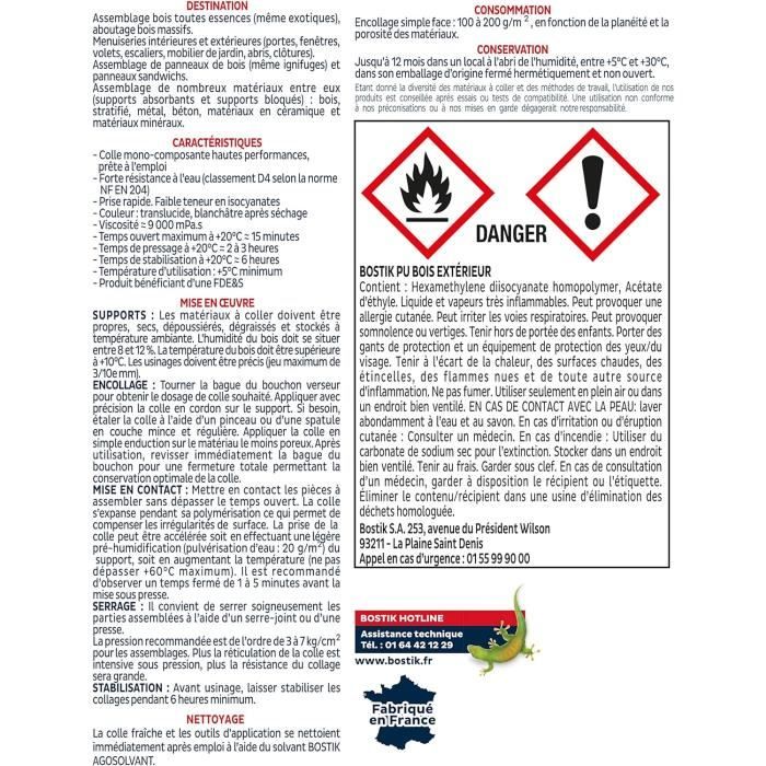 Colle Pu Bois Extérieur Colle Bois Polyuréthane Liquide Colle Bois D4 Extérieur Et Intérieur