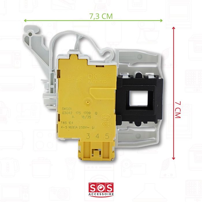 C00254755 Sécurité de porte pour lave-linge Hotpoint-Ariston