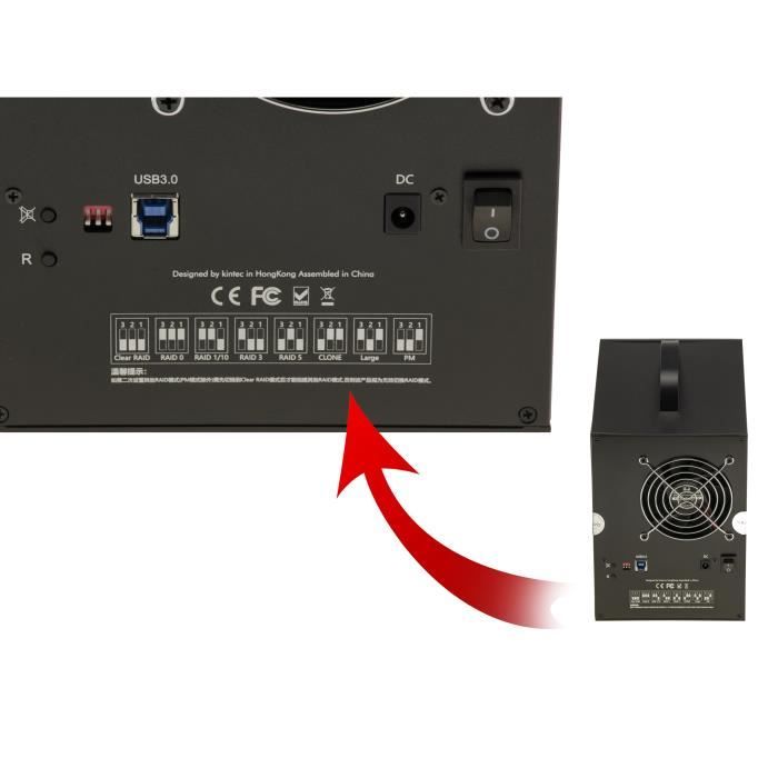 Boîtier 4 Baies SATA USB 3.2 Gen 2 10G – Station D’accueil Pour Disques Durs 2.5/3.5 Pouces Par KALEA-INFORMATIQUE