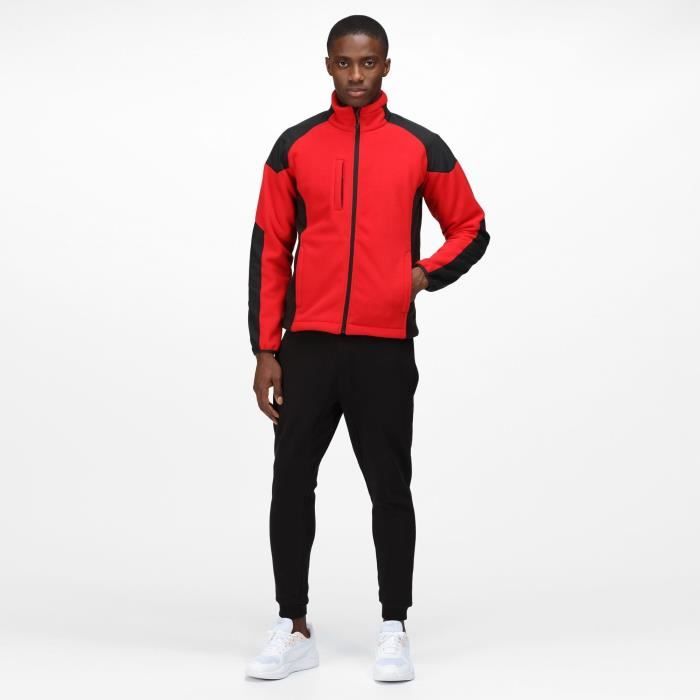 Veste polaire Regatta Homme Rouge Col zippe Coupe vent Poches zippees Rouge Cdiscount Sport