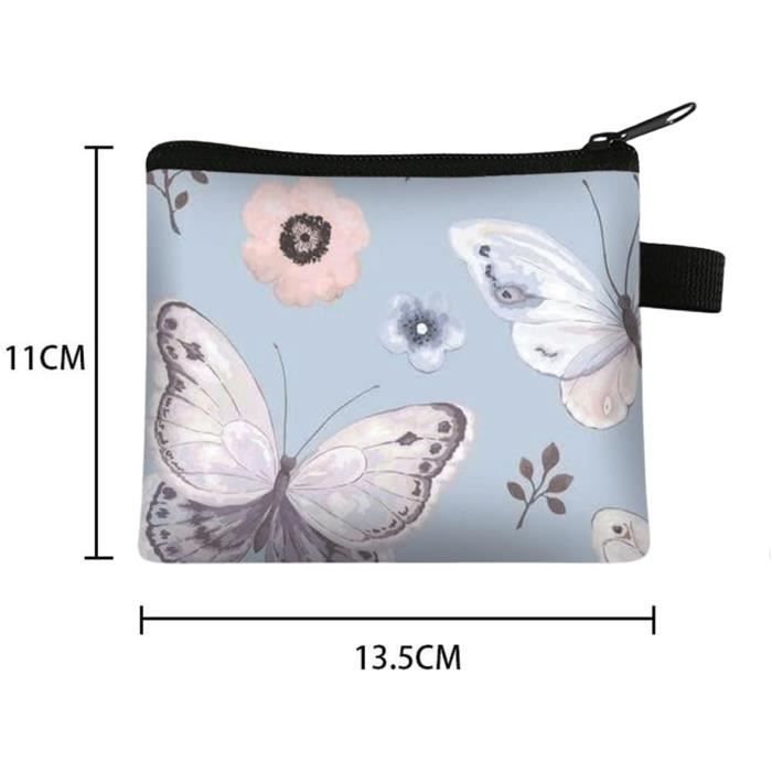 Hibate Mini Porte-Monnaie Fermeture Éclair – Petit Portefeuille Compact Toile Pour Femme, Fille, Enfant – Plusieurs Couleurs Fun