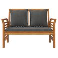 Banc de jardin meuble de patio d exterieur terrasse de canape avec coussins 120 x 60 x 81 cm gris fonce bois d acacia so-2