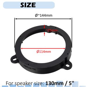 Sound-way - Adaptateurs Anneaux de Montage Haut-parleurs Speakers Enceintes Compatible avec Peugeot 207 Portes arrière - KC36.1