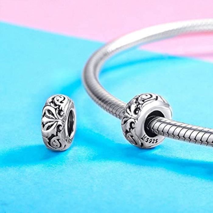 Breloques En Argent 925 Pour Bracelets - Pendents Créatifs, Cadeau Pour Femmes Et Filles (trou 4.5-5mm) - 9