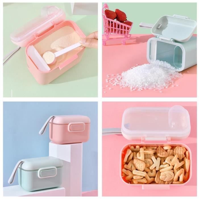Distributeur De Lait En Poudre 4 Compartiments – Pratique Pour Les Sorties, Rangement Hermétique !