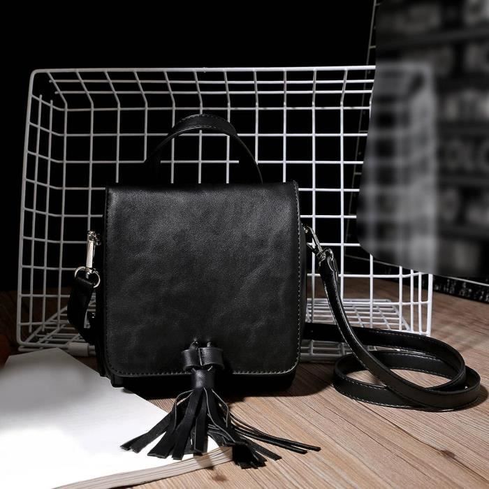 Sac bandoulière cuir femme soldes sales