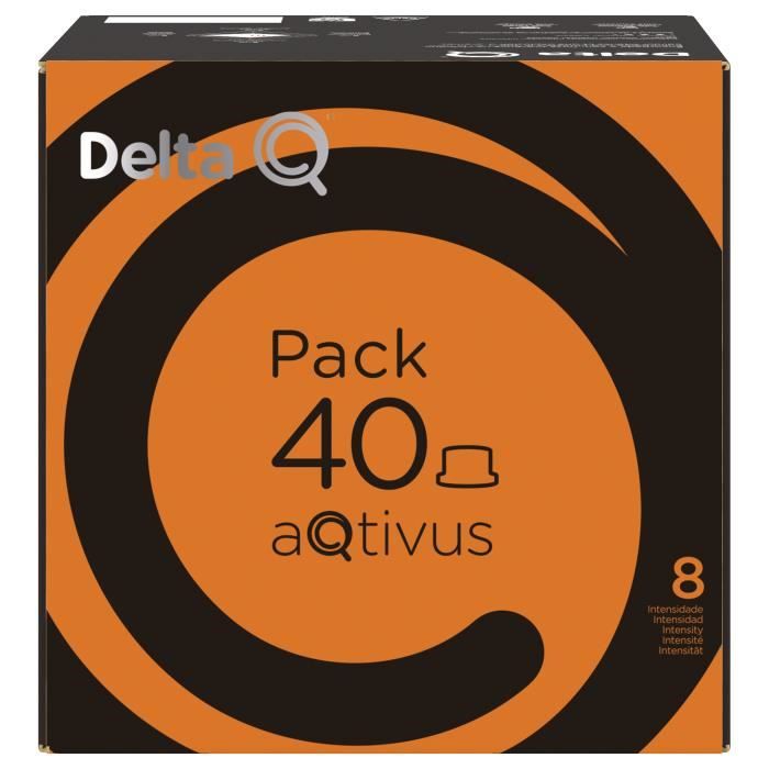 Delta Q Activus #8 Expresso Capsules (2 Pack, Total of 110g)
