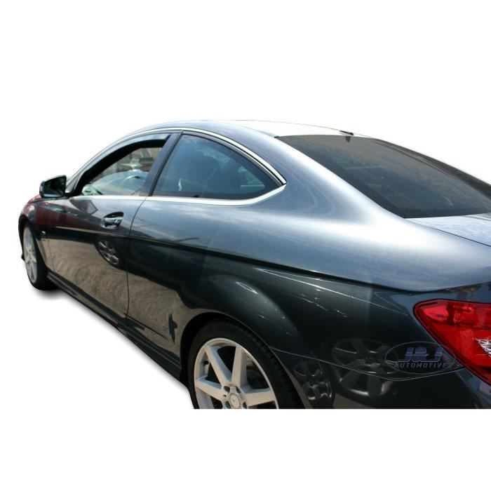 Deflecteurs D'Air HEKO Pour Mercedes Classe C W204 Berline (2006+) - Lot De 2, Montage Intérieur, Fumés