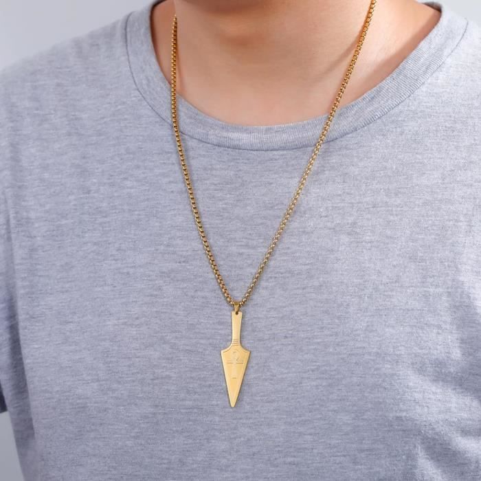 VASSAGO Collier Avec Pendentif œil D'Horus En Acier