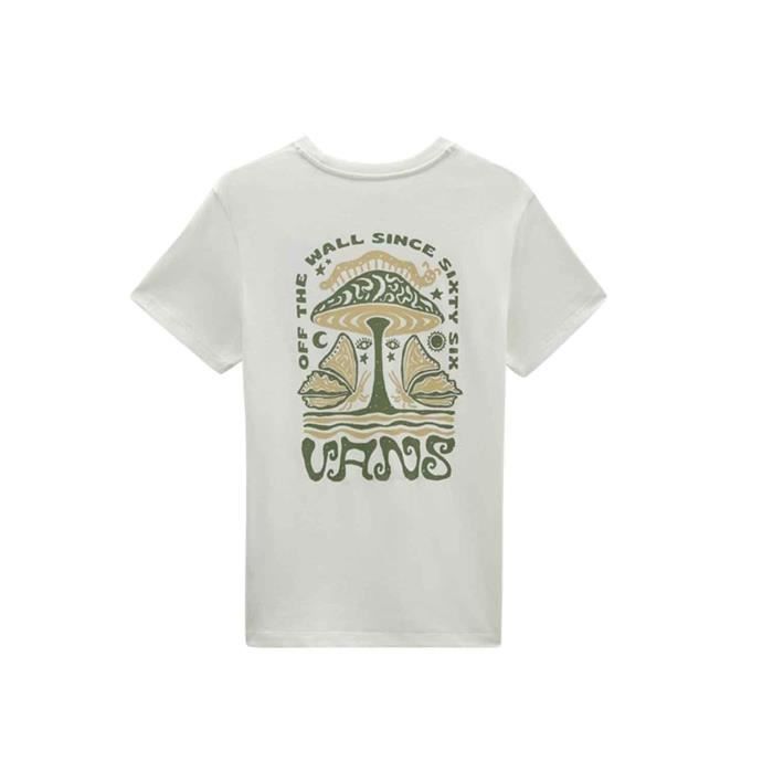 T Shirt Vans Champignon Experience Blanc Femme Blanc Cdiscount