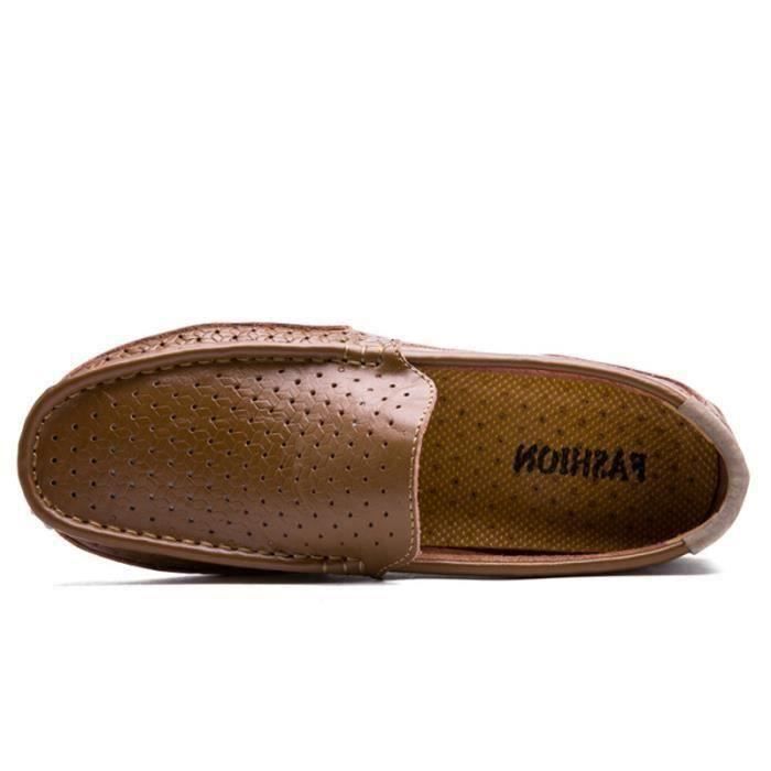 Mocassins Homme - Plat - Enfiler - Loafers - Textile - Casual - Aéré