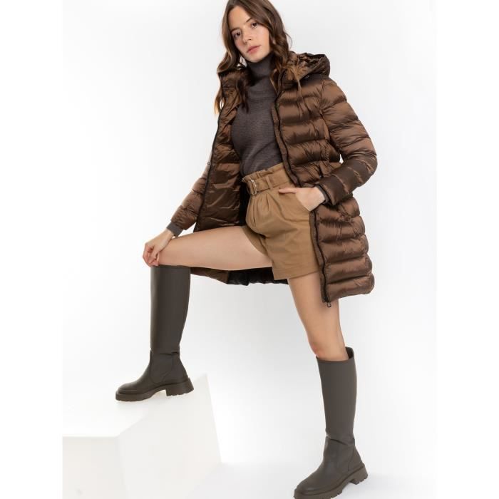 Doudoune femme chocolat clearance