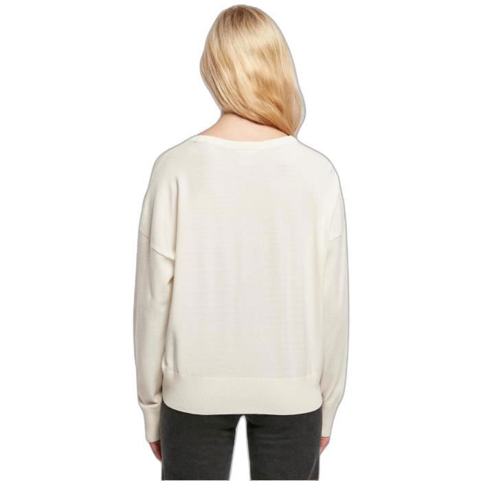 Sweat-shirt Oversize Urban Classics Pour Femme - Beige - Coupe Large Et Confortable